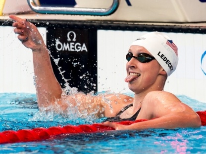 XVI FINA World Championships Aquatics Swimming LEDECKY USA