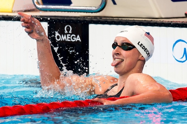 XVI FINA World Championships Aquatics Swimming LEDECKY USA