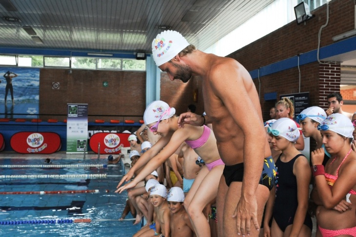 Massimiliano Rosolino a Milano per Happy Meal Sport Camp