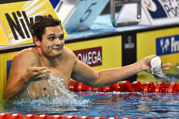 Florent MANAUDOU Gold Medal and World Record Men's 50m Backstroke 