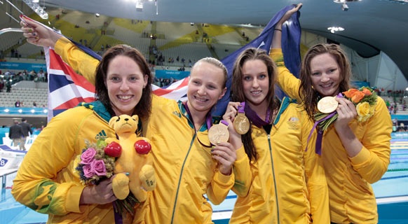 4x100 stile libero Australia oro a Londra