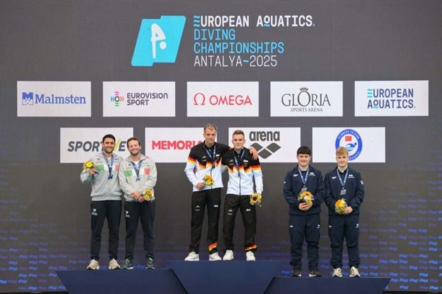 podio trampolino sincro 3mt maschile