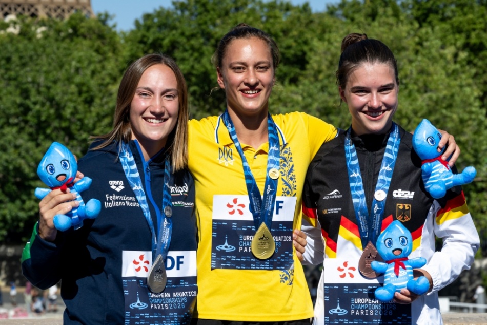 podio 20 mt femminile podio 20 mt femminile