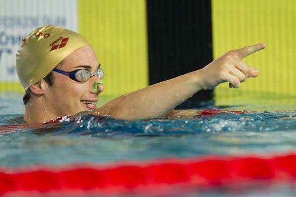 Luca Mencarini, campione italiano nei 200 dorso