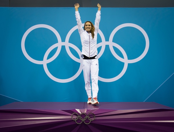 Camille Muffat oro olimpico nei 400 sl a Londra 2012