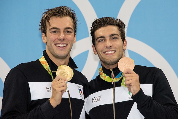 Paltrinieri Gregorio ITA gold medal and Detti Gabriele ITA bronze medal