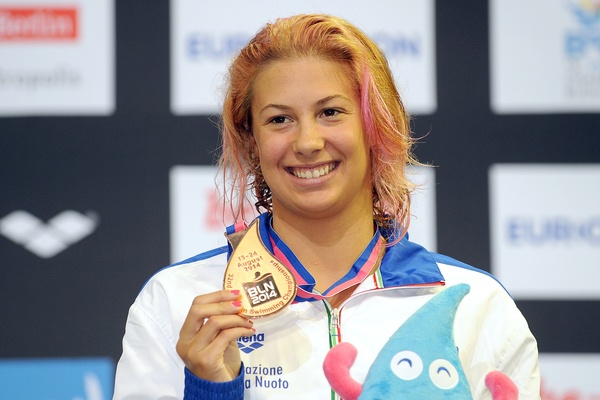 Arianna Castiglioni Italia Bronze MEdal 100m Breaststroke Women 