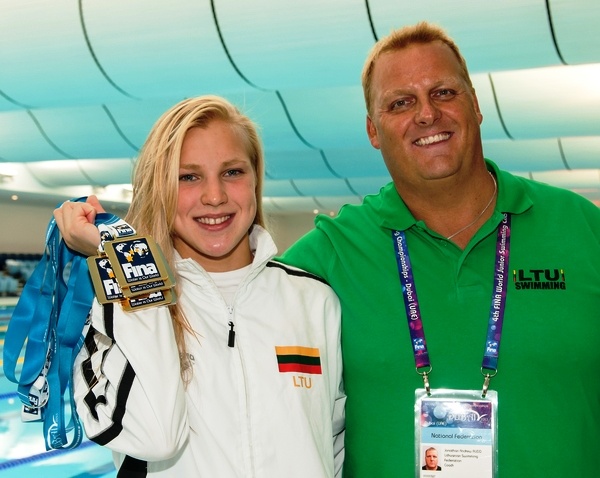 Ruta Meilutyte Lithuania best female performer  with four golds and two silver (L) 