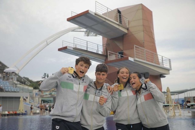 matteo santoro, matteo cafiero, elisa pizzini e rebecca ciancaglini