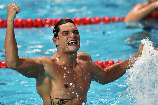 MANAUDOU Florent FRA Gold Medal Men's 50m Freestyle 