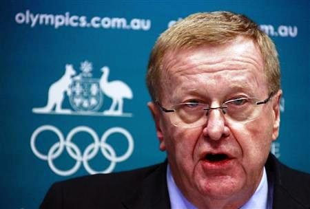 John Coates, President of the Australian Olympic Committee (AOC), announces the findings of a probe into the conduct of Australia's swimming team members in the run-up to the 2012 London Games, at a media conference in Sydney August 23, 2013. REUTERS/David Gray