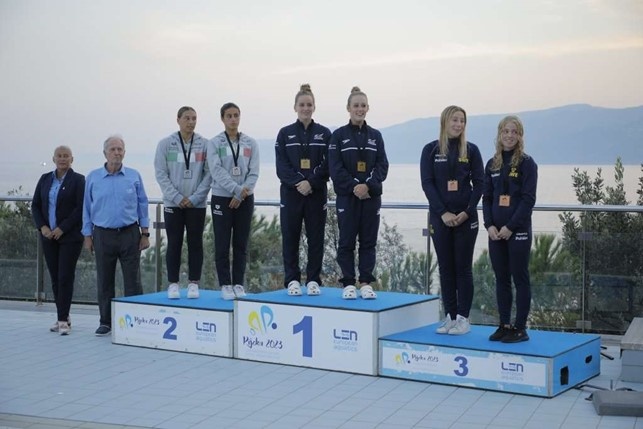 podio trampolino sincro 3 mt femminile