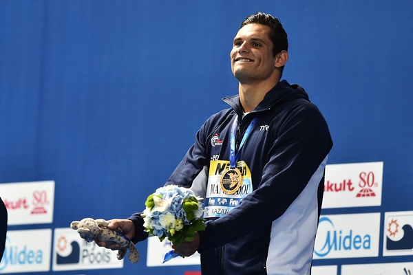 MANAUDOU Florent FRA Gold Medal Men's 50m Freestyle 