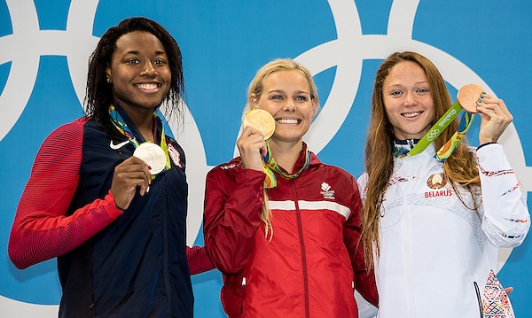 Manuel Simone USA silver, Blume Pernille DEN gold, Herasimenia Aliaksandra BLR bronze