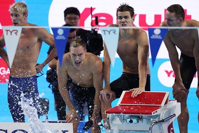 staffetta 4x100 mista maschile - russia