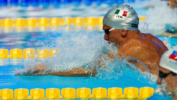 Andrea Toniato in azione alle Universiadi 2013 di Kazan