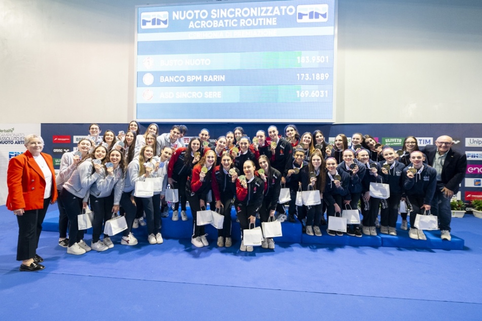 podio team acrobatico