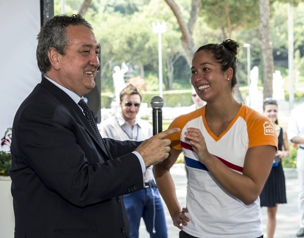 Il presidente della Fin Paolo Barelli e Ranomi Kromowidjojo  Netherlands NED